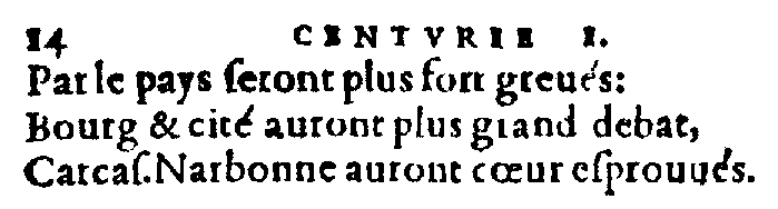 Quatrain (I,5) de l'édition Benoît Rigaud (1568)