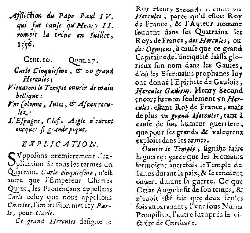 Extrait de l’Eclaircissement (1656)