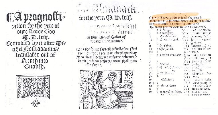 Traduction du faux Almanach pour 1563