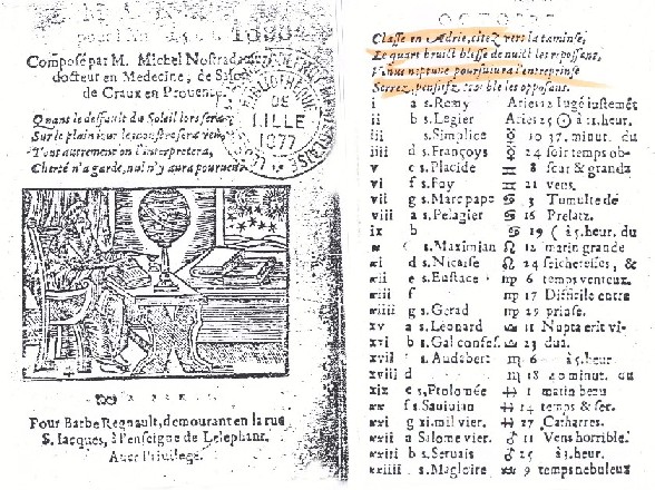 Faux almanach pour 1563