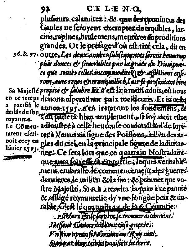 Extrait des Pléiades (1606)